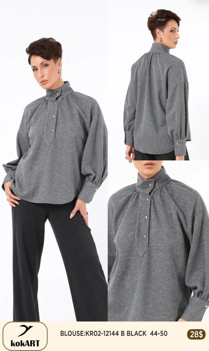 Блузка Esta Line (Black, модель 12144) оптом