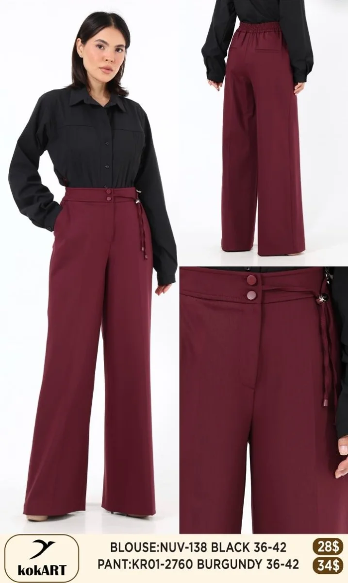 Брюки Esta Line (Burgundy, модель 2760) оптом