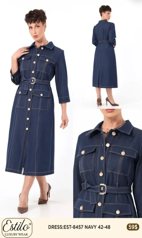 Платье Esta Line (Navy, модель EST8457) оптом