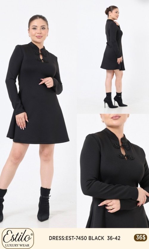 Платье Esta Line (Black, модель 7450) оптом