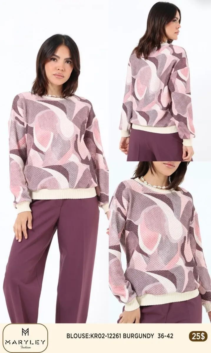 Блузка Esta Line (Burgundy, модель 12261) оптом