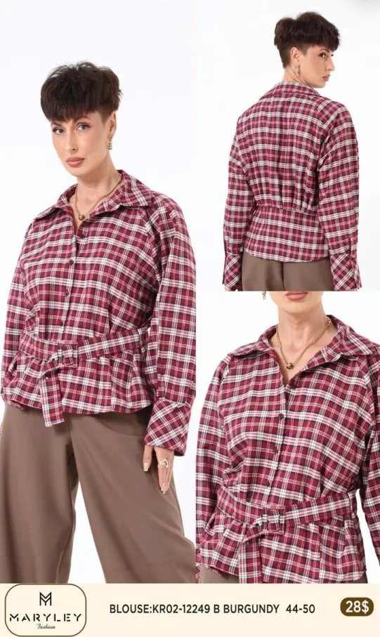 Блузка Esta Line (Burgundy, модель 12249) оптом