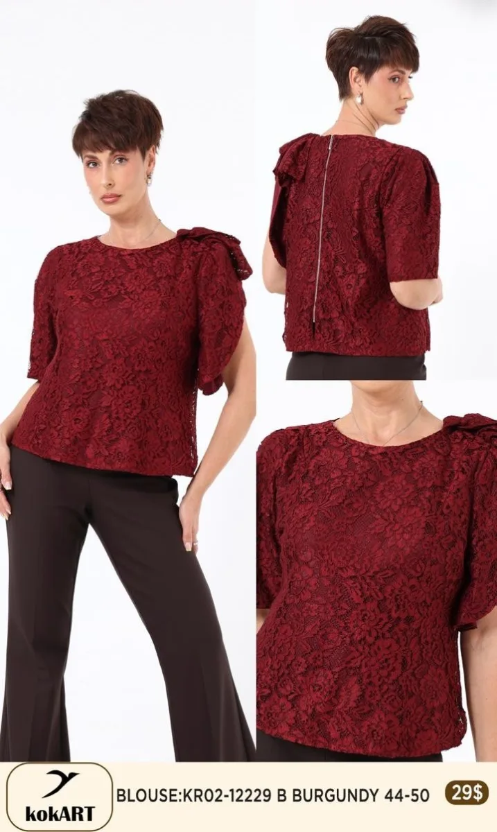 Блузка Esta Line (Burgundy, модель 12229) оптом