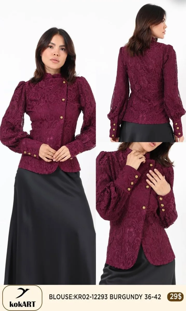 Блузка Esta Line (Burgundy, модель 12293) оптом