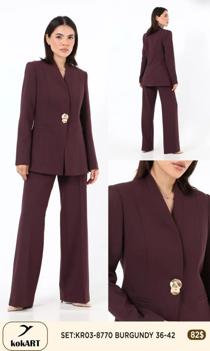 Костюмы и комплекты Esta Line (Burgundy, модель 8770) оптом