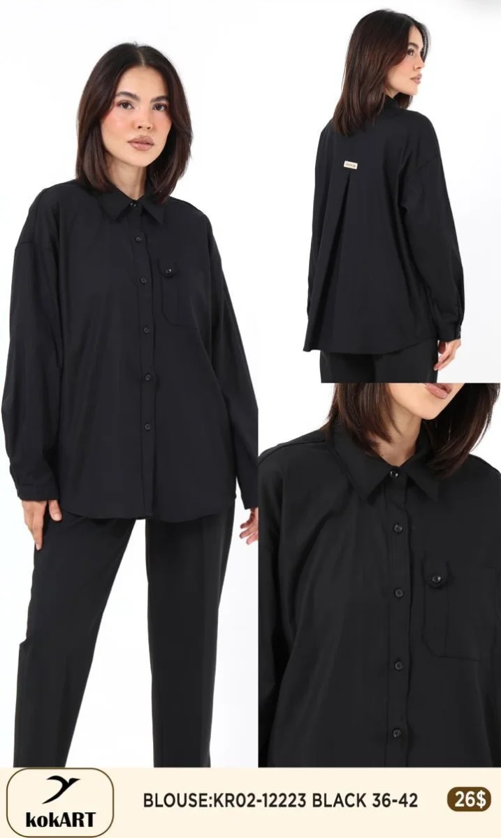 Блузка Esta Line (Black, модель 12223) оптом