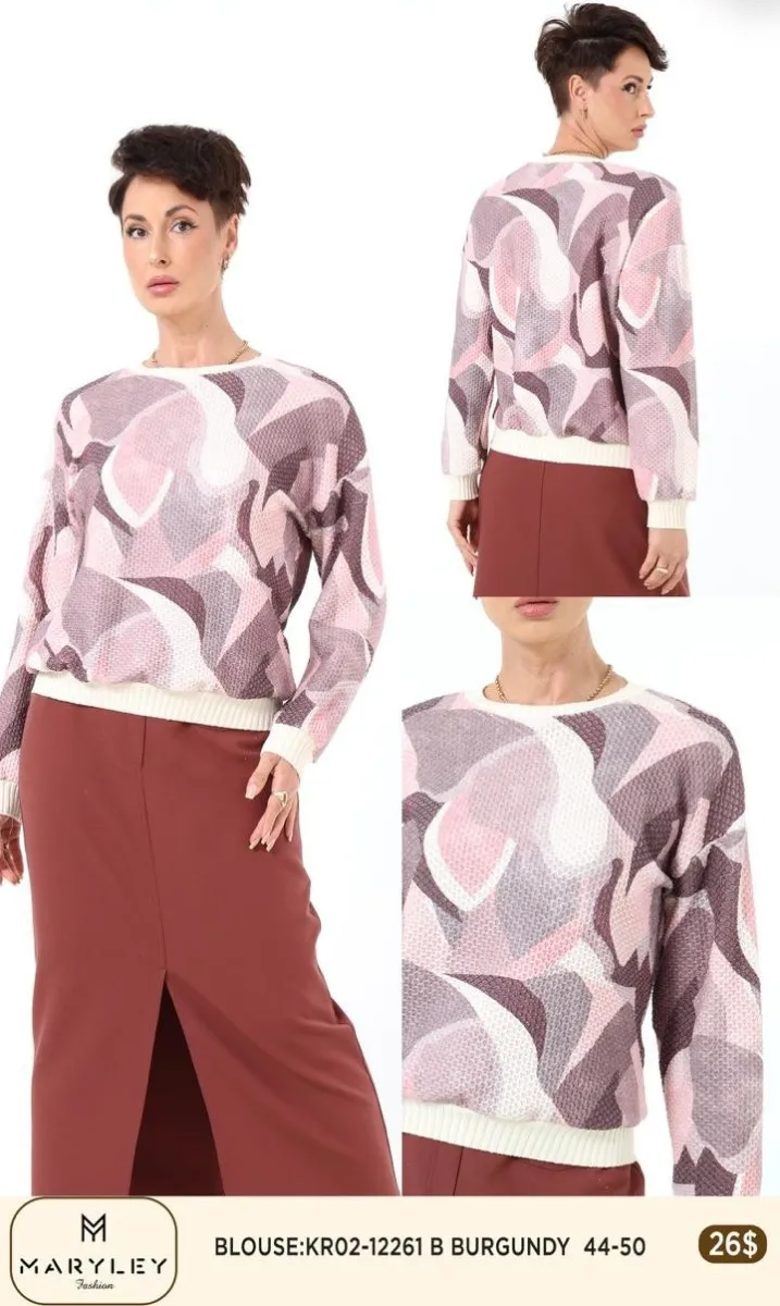 Блузка Esta Line (Burgundy, модель 12261) оптом