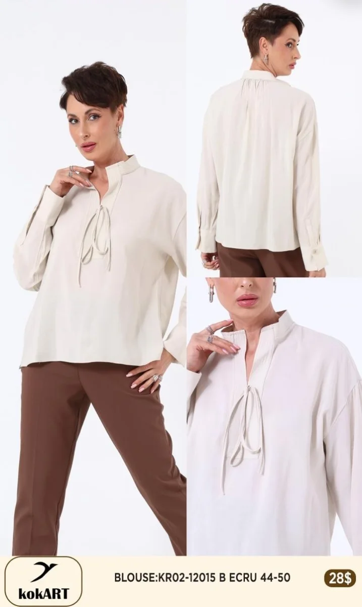Блузка Esta Line (Cream, модель 12015) оптом