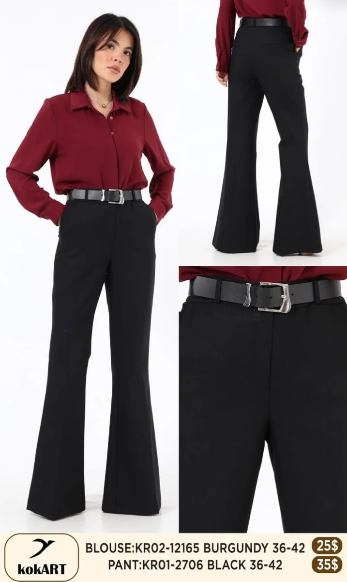 Блузка Esta Line (Burgundy, модель 12165) оптом