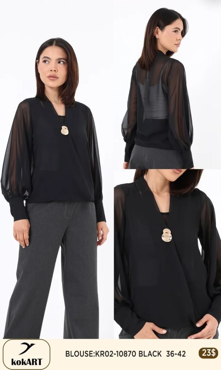 Блузка Esta Line (Black, модель 10870) оптом