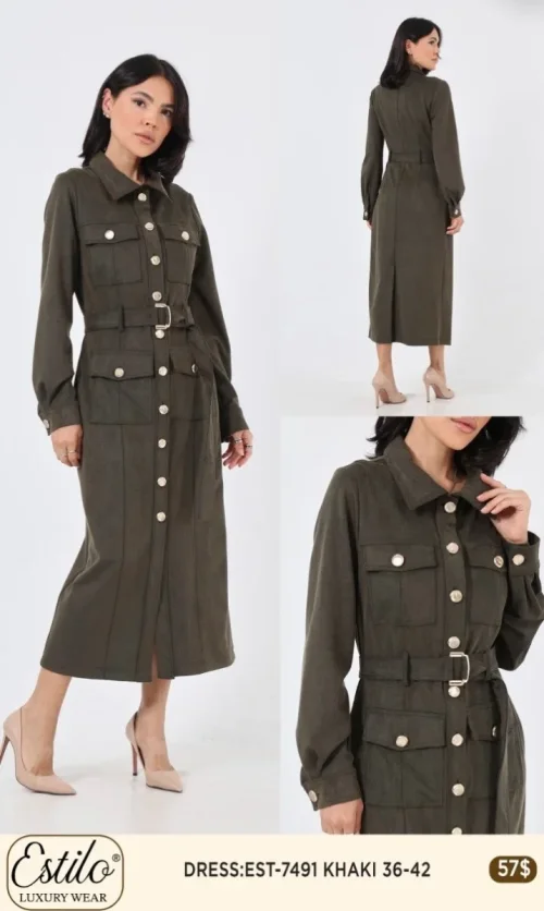 Платье Esta Line (Olive, модель EST7491) оптом