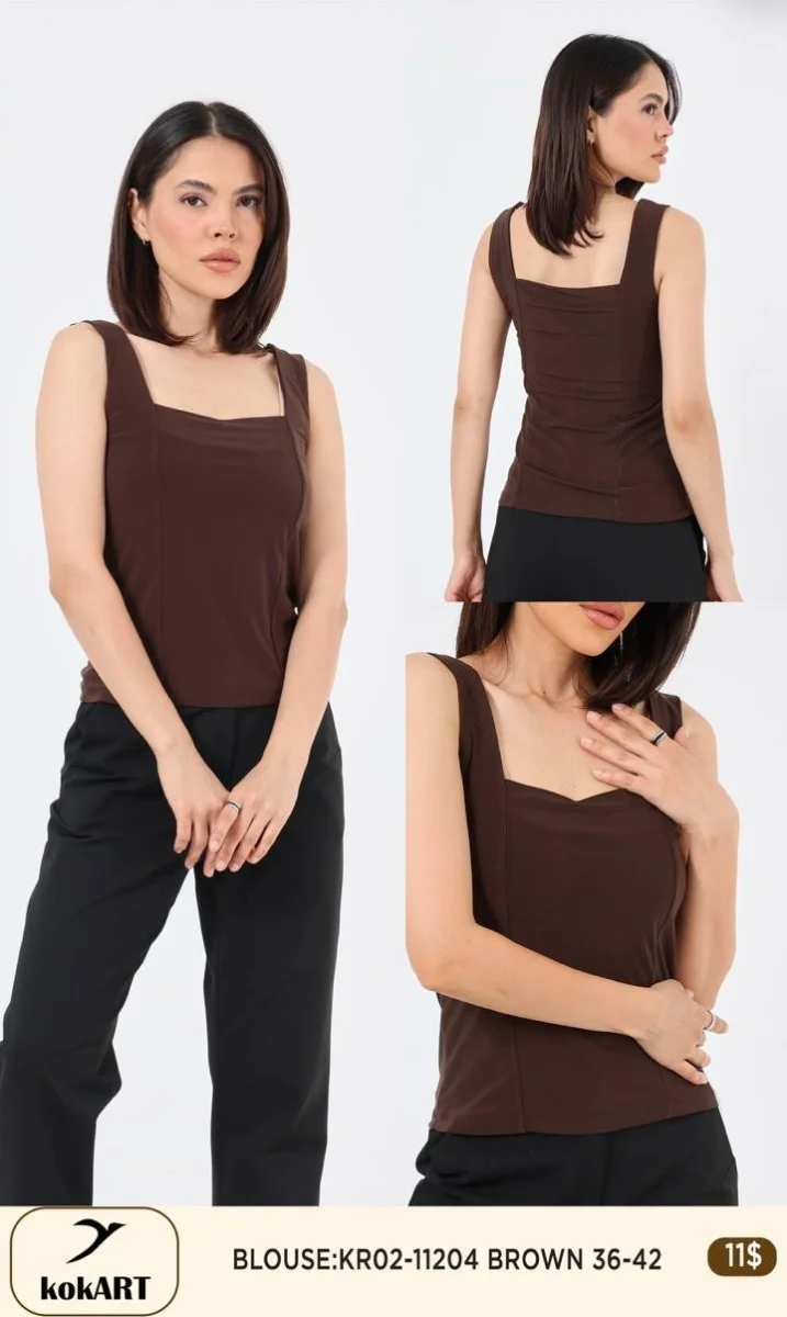 Блузка Esta Line (Brown, модель 11204) оптом