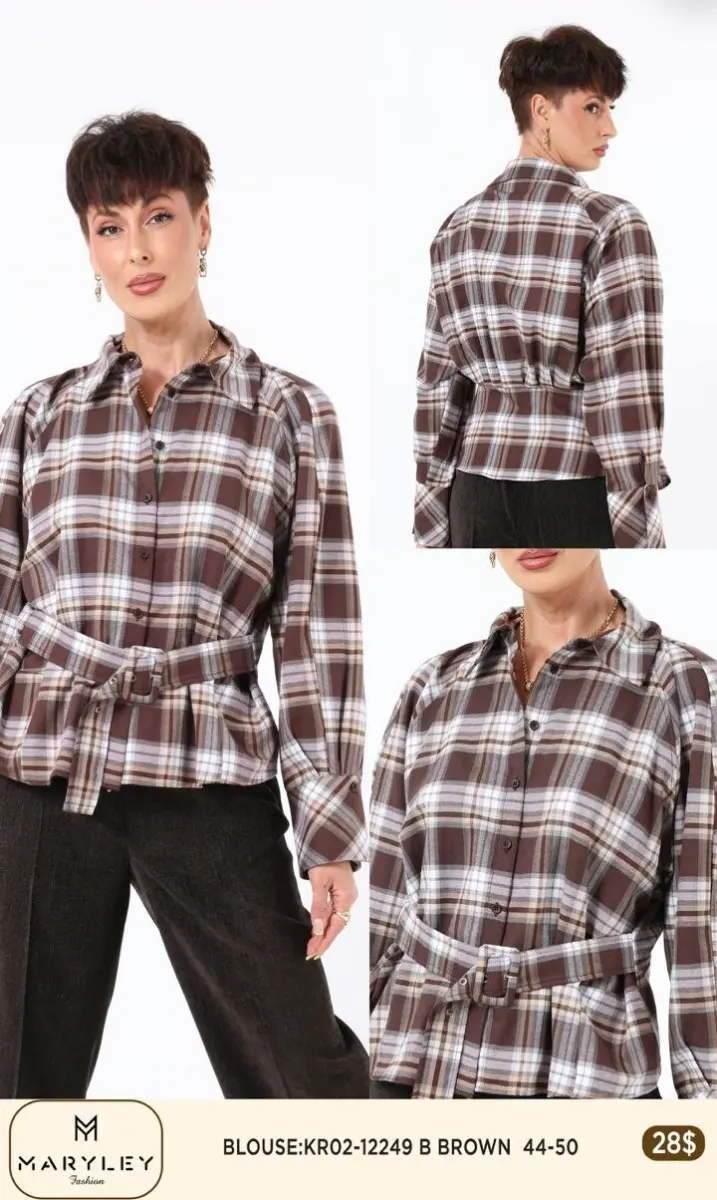 Блузка Esta Line (Brown, модель 12249) оптом