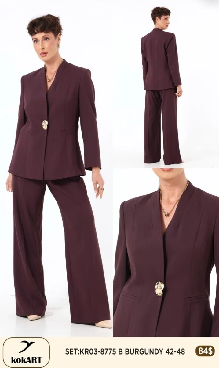 Костюмы и комплекты Esta Line (Burgundy, модель 8775) оптом