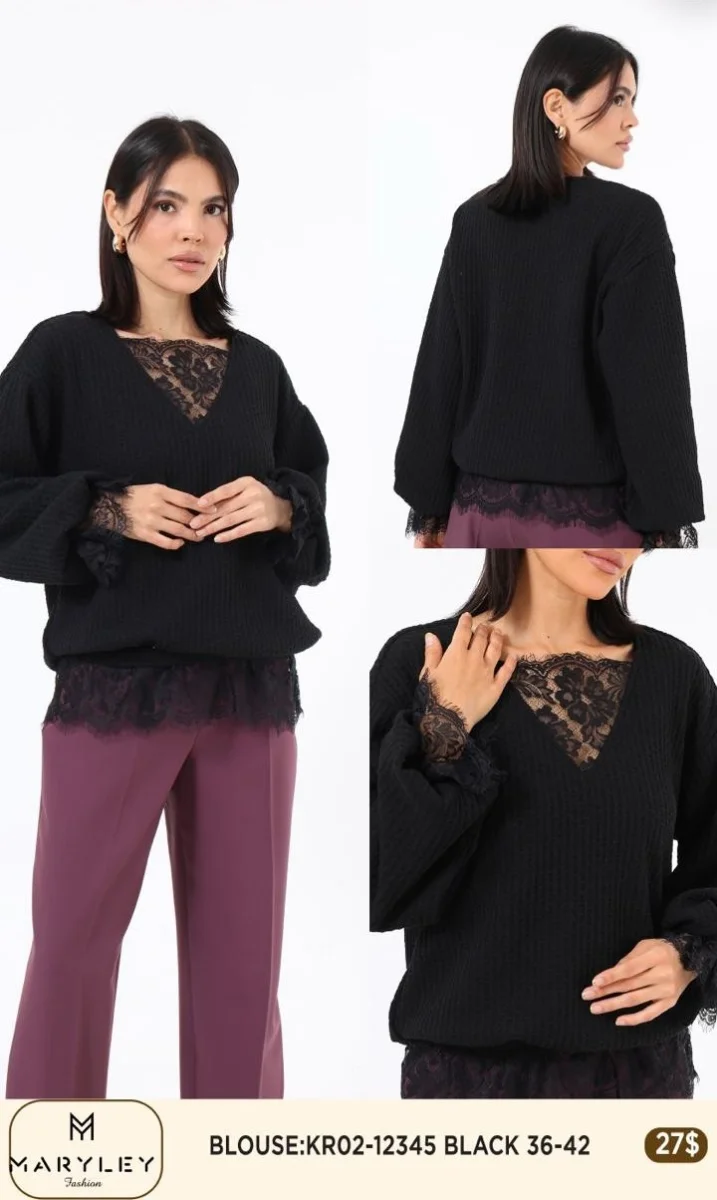 Блузка Esta Line (Black, модель 12345) оптом