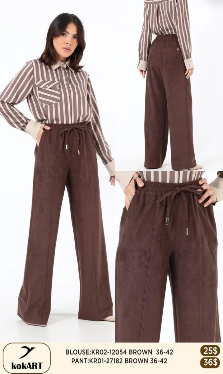 Брюки Esta Line (Brown, модель 27182) оптом