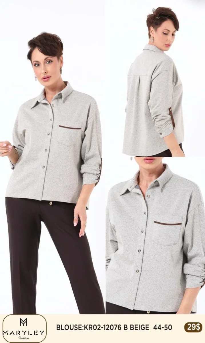 Блузка Esta Line (Beige, модель 12076) оптом