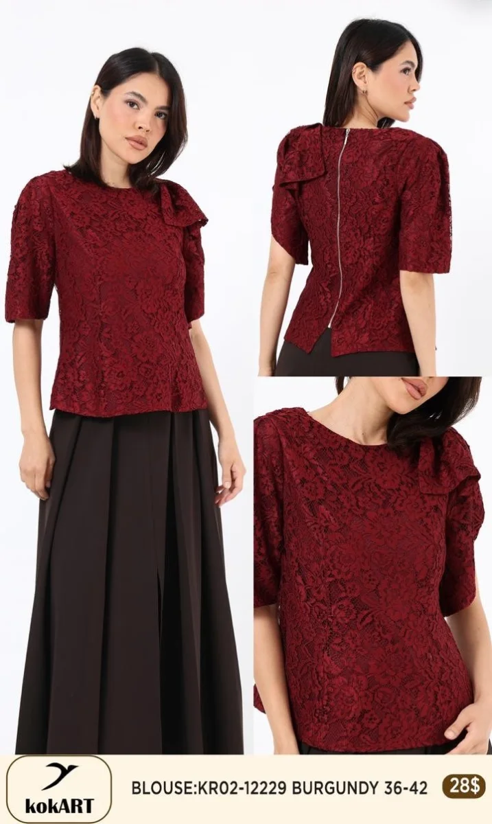 Блузка Esta Line (Burgundy, модель 12229) оптом