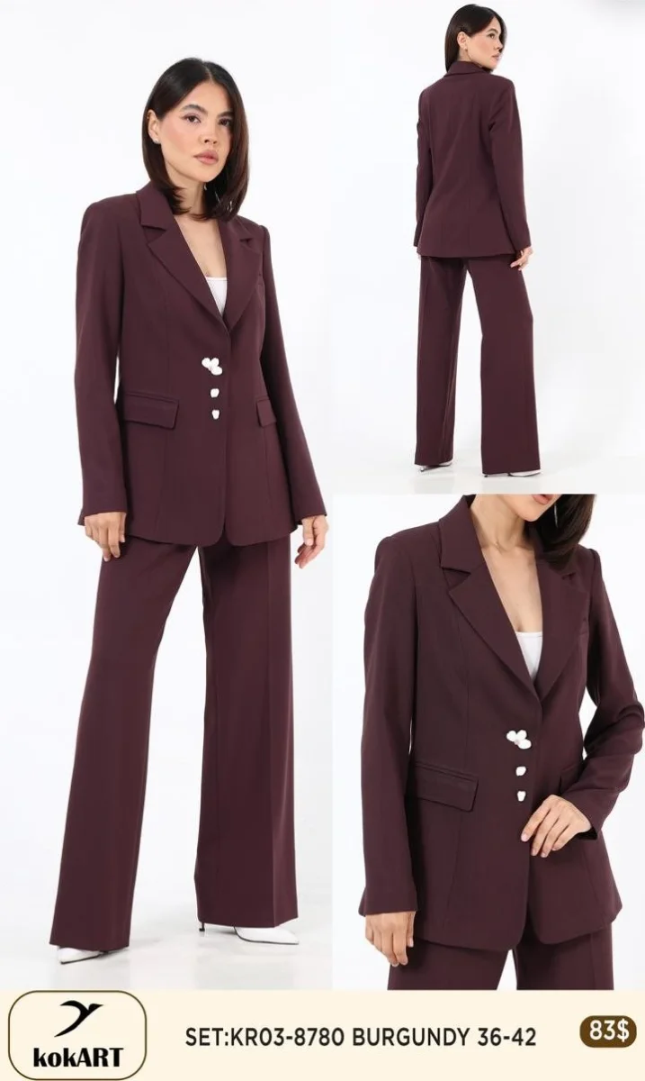 Костюмы и комплекты Esta Line (Burgundy, модель 8780) оптом