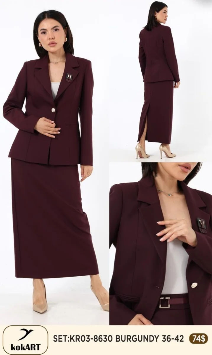 Костюмы и комплекты Esta Line (Burgundy, модель 8630) оптом