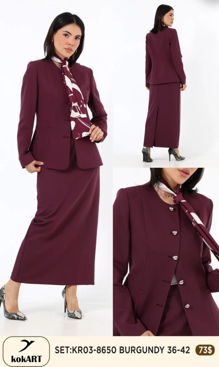 Костюмы и комплекты Esta Line (Burgundy, модель 8650) оптом