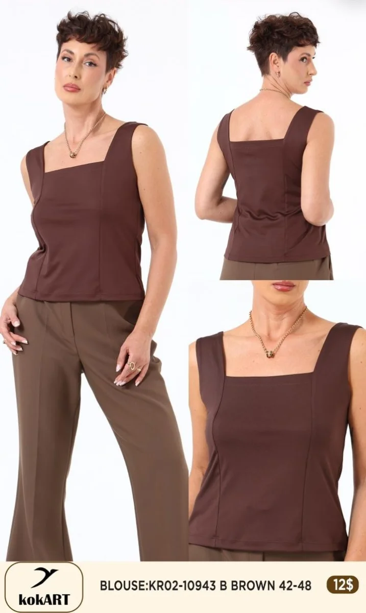Блузка Esta Line (Brown, модель 10943) оптом