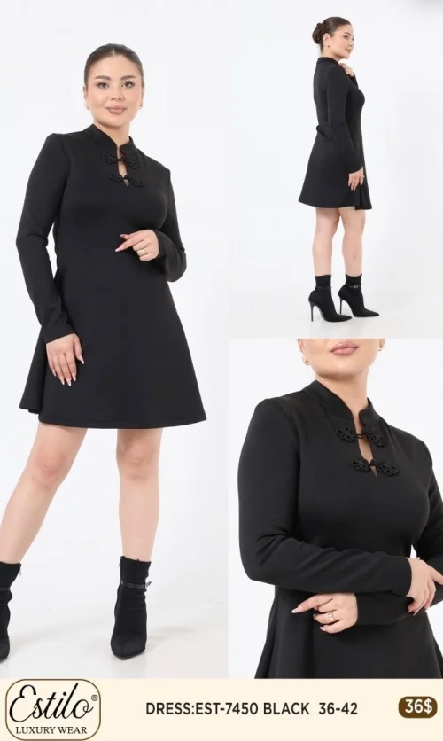 Платье Esta Line (Black, модель EST7450) оптом