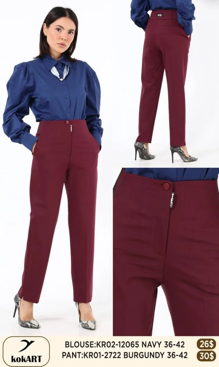 Брюки Esta Line (Burgundy, модель 2722) оптом