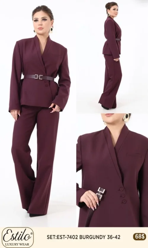 Костюмы и комплекты Esta Line (Burgundy, модель 7402) оптом