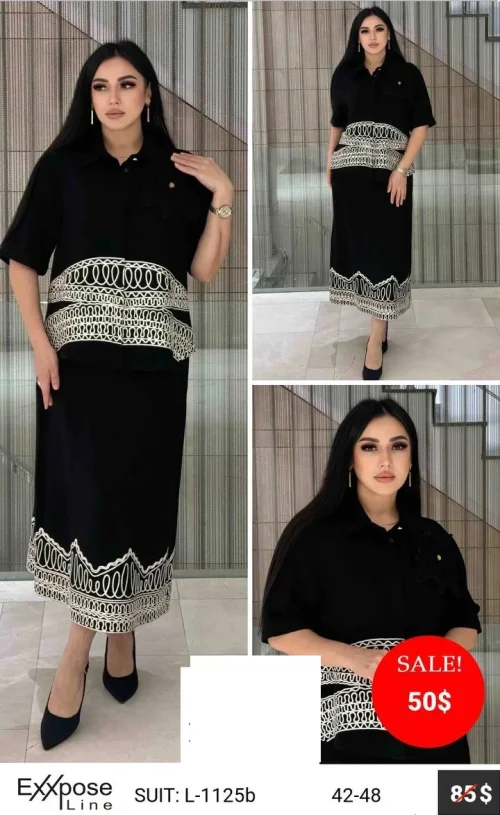 Костюм EXXPOSE LINE (Чёрный, модель L-1125B) оптом