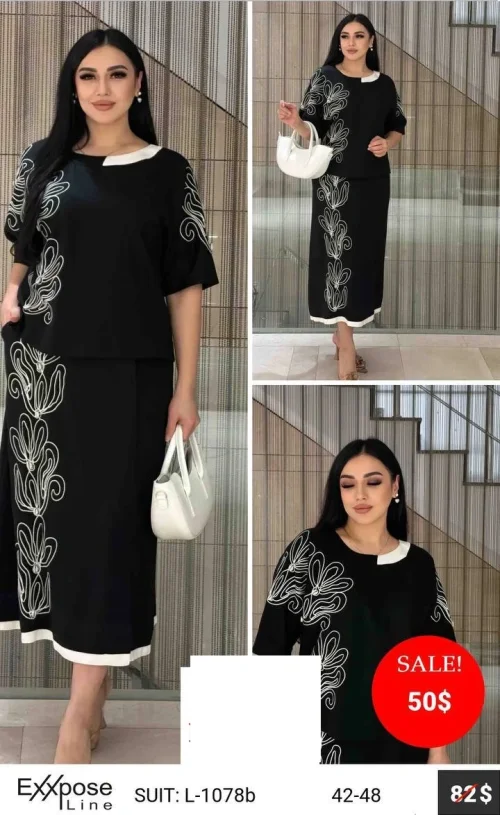Костюм EXXPOSE LINE (Чёрный, модель L-1078B) оптом