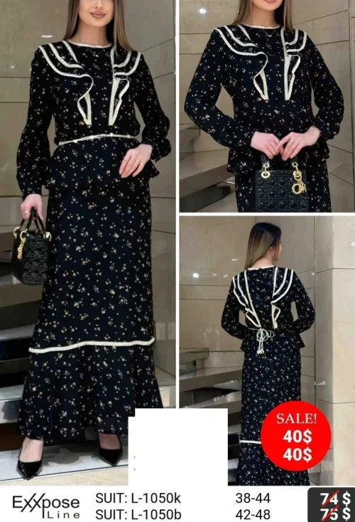 Костюм EXXPOSE LINE (Черный, модель L-1050b) оптом