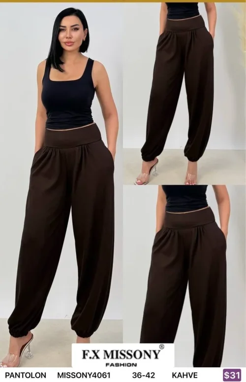 Брюки F.x Mi̇ssony (Brown, модель MISSONY4061) оптом