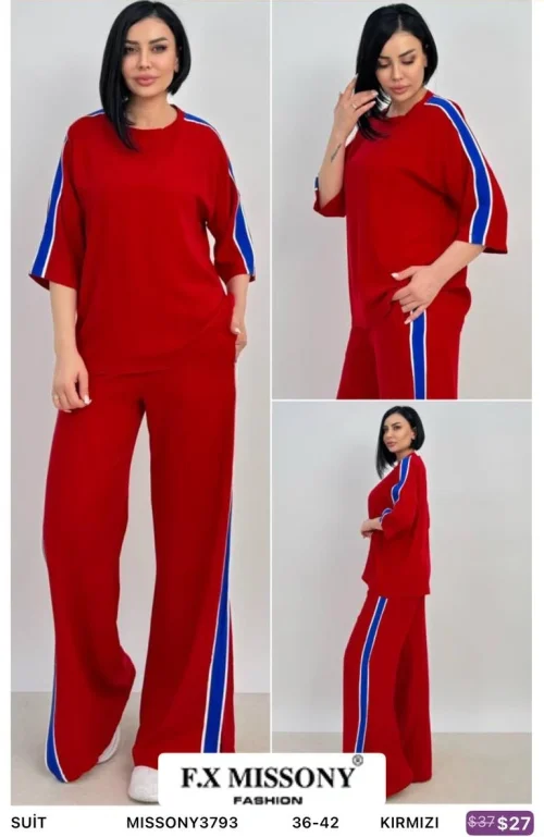 Костюм F.x Mi̇ssony (Красный, модель MISSONY3793) оптом