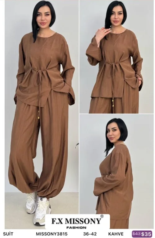 Костюм F.x Mi̇ssony (Коричневый, модель MISSONY3815) оптом