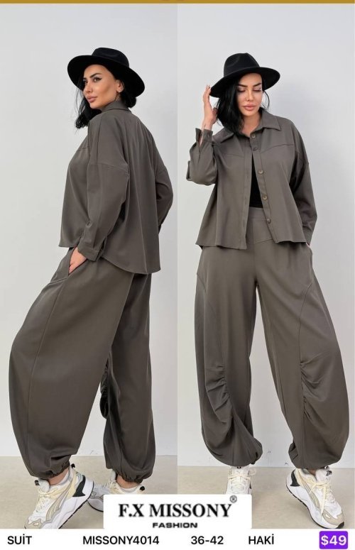 Костюмы и комплекты F.x Mi̇ssony (Olive, модель MISSONY4014) оптом