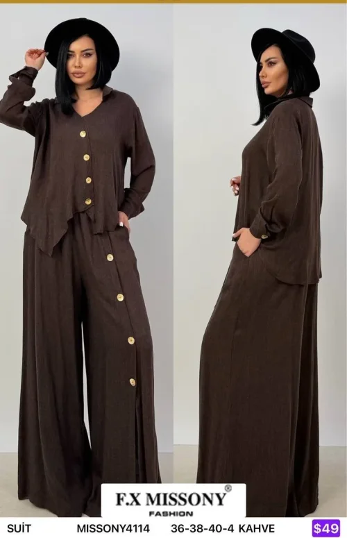 Костюмы и комплекты F.x Mi̇ssony (Brown, модель MISSONY4114) оптом