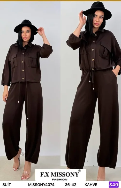Костюмы и комплекты F.x Mi̇ssony (Brown, модель MISSONY4074) оптом
