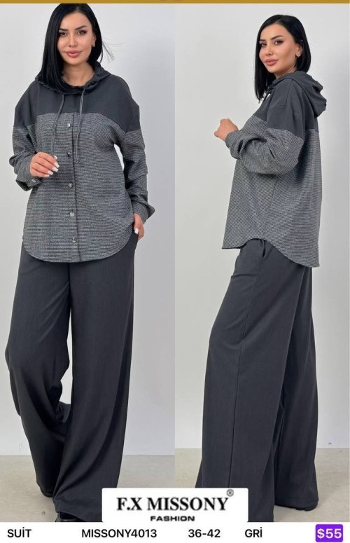 Костюмы и комплекты F.x Mi̇ssony (Gray, модель MISSONY4013) оптом