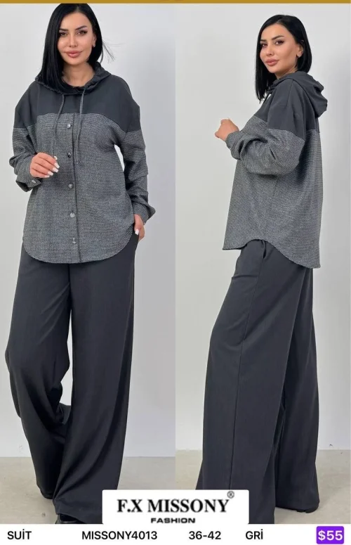Костюмы и комплекты F.x Mi̇ssony (Gray, модель MISSONY4013) оптом