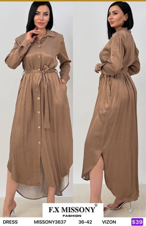 Платье F.x Mi̇ssony (Beige, модель MISSONY3637) оптом