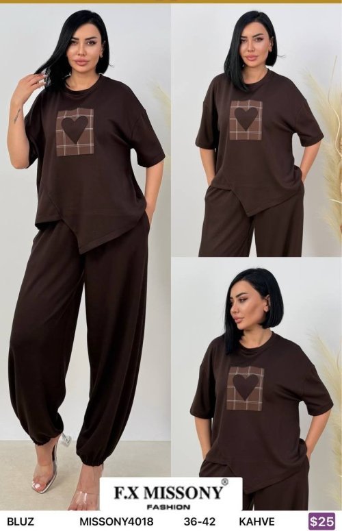 Блузка F.x Mi̇ssony (Brown, модель MISSONY4018) оптом