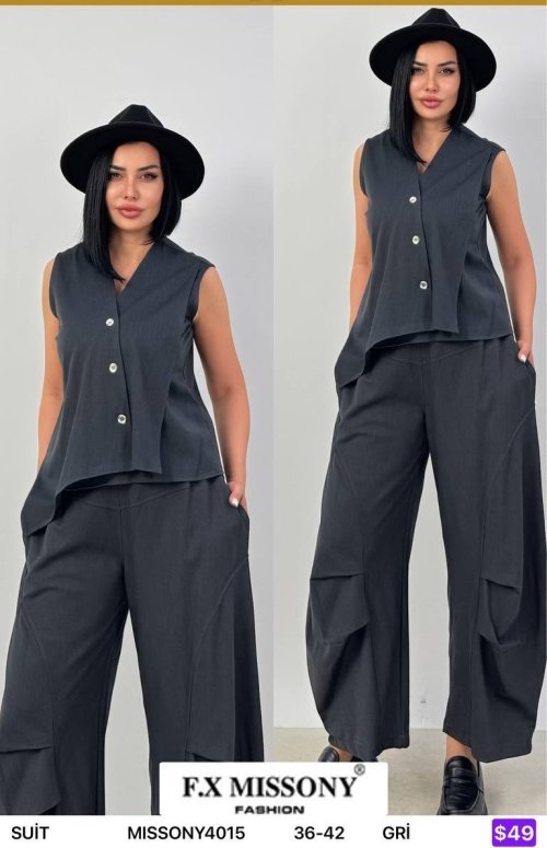 Костюмы и комплекты F.x Mi̇ssony (Gray, модель MISSONY4015) оптом