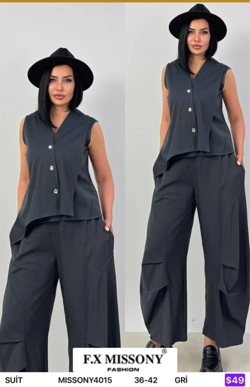 Костюмы и комплекты F.x Mi̇ssony (Gray, модель MISSONY4015) оптом