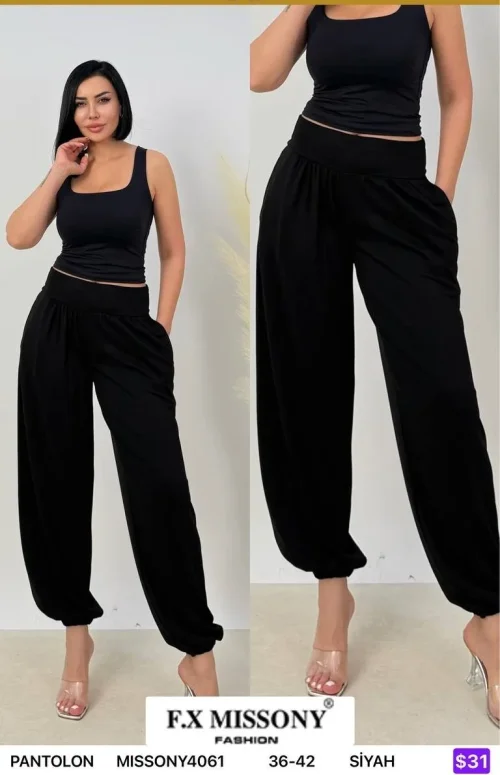 Брюки F.x Mi̇ssony (Black, модель MISSONY4061) оптом