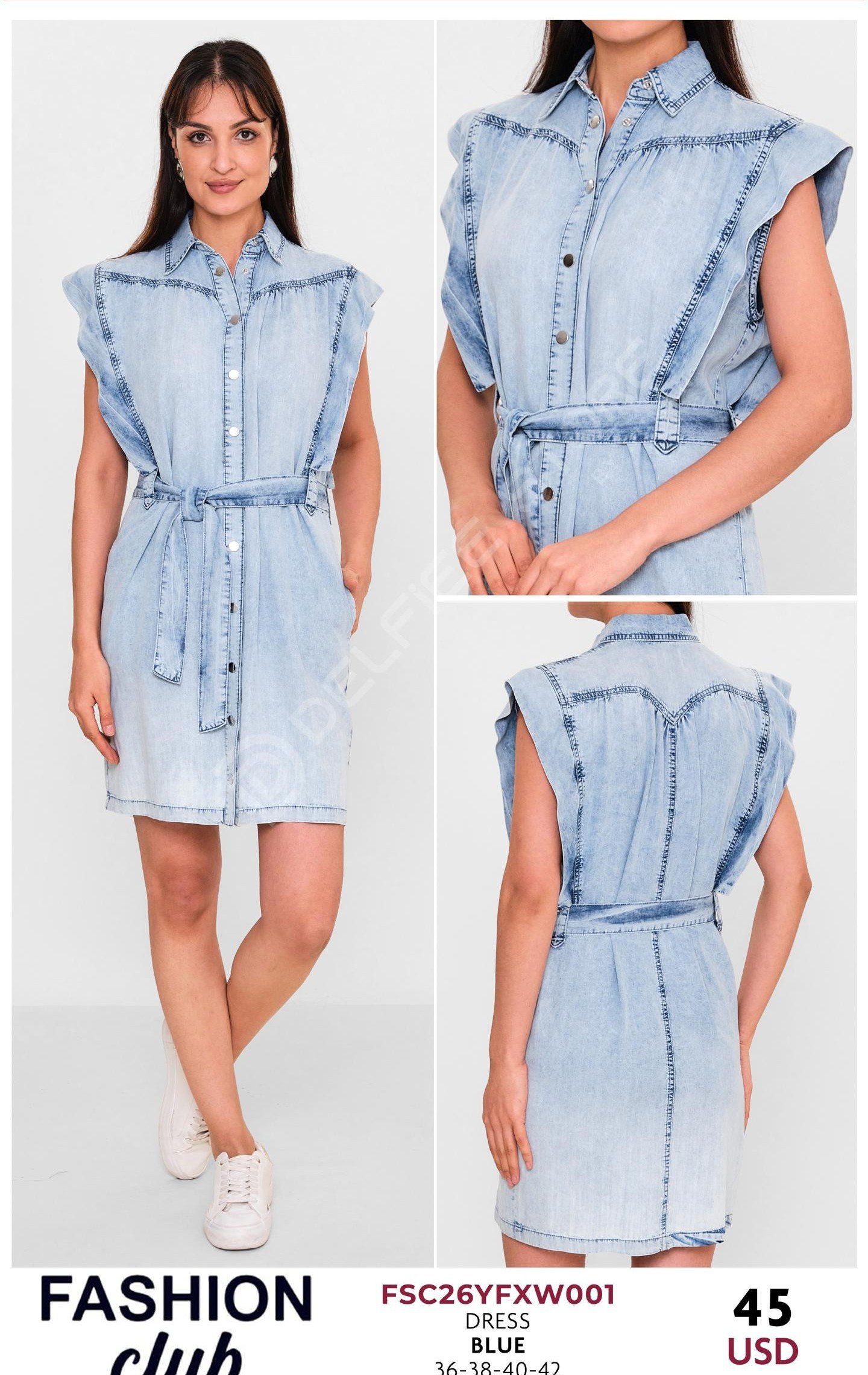Платье FASHION CLUB (Синий, модель FSC26YFXW001) оптом