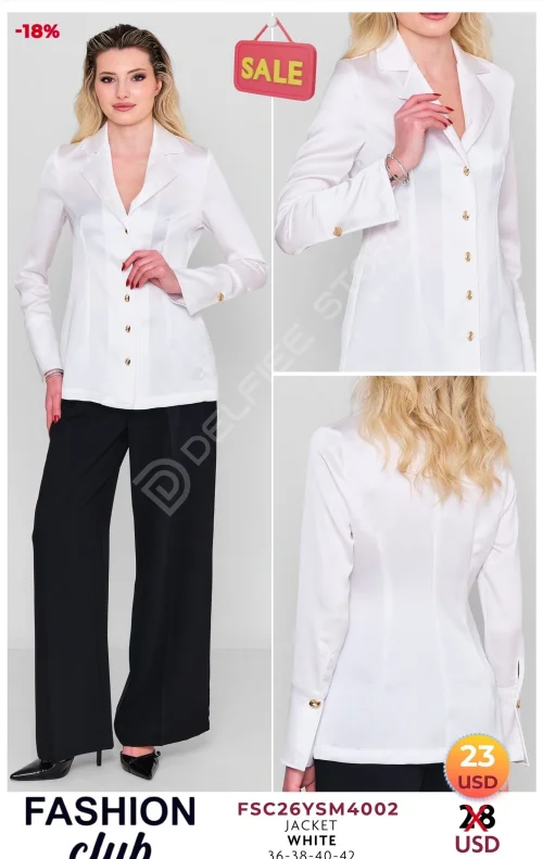 Жакет FASHION CLUB (Белый, модель FSC26YSM4002) оптом