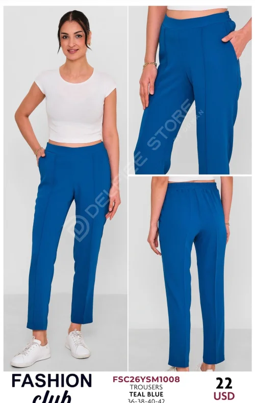 Брюки FASHION CLUB (Синий, модель FSC26YSM1008) оптом