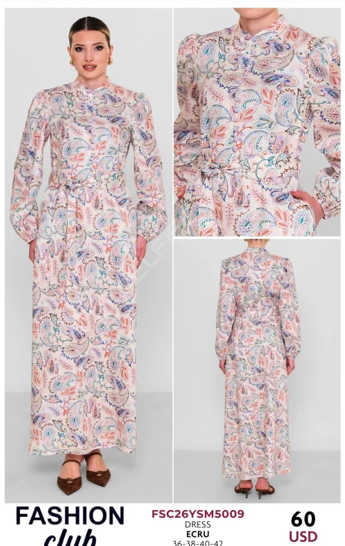 Платье FASHION CLUB (Кремовый, модель FSC26YSM5009) оптом