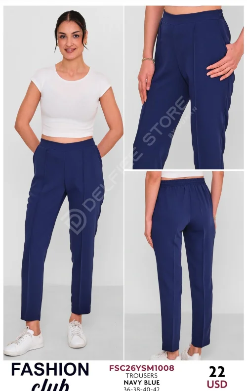 Брюки FASHION CLUB (Темно-синий, модель FSC26YSM1008) оптом
